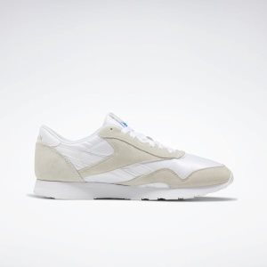 Reebok Classic Nylon Turnschuhe Damen - Weiß/HellGrau - DE 719-ISM